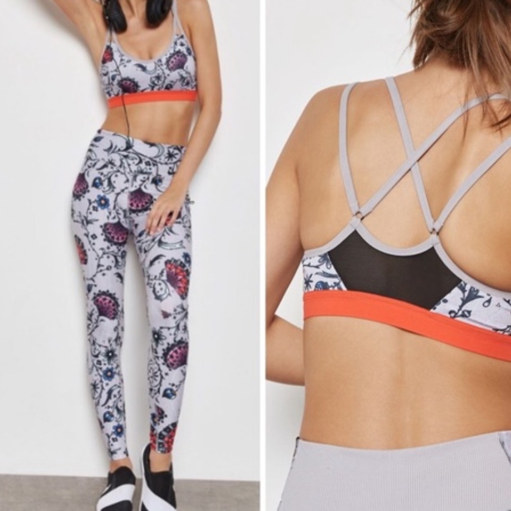 Nike Indy floral top and bottom